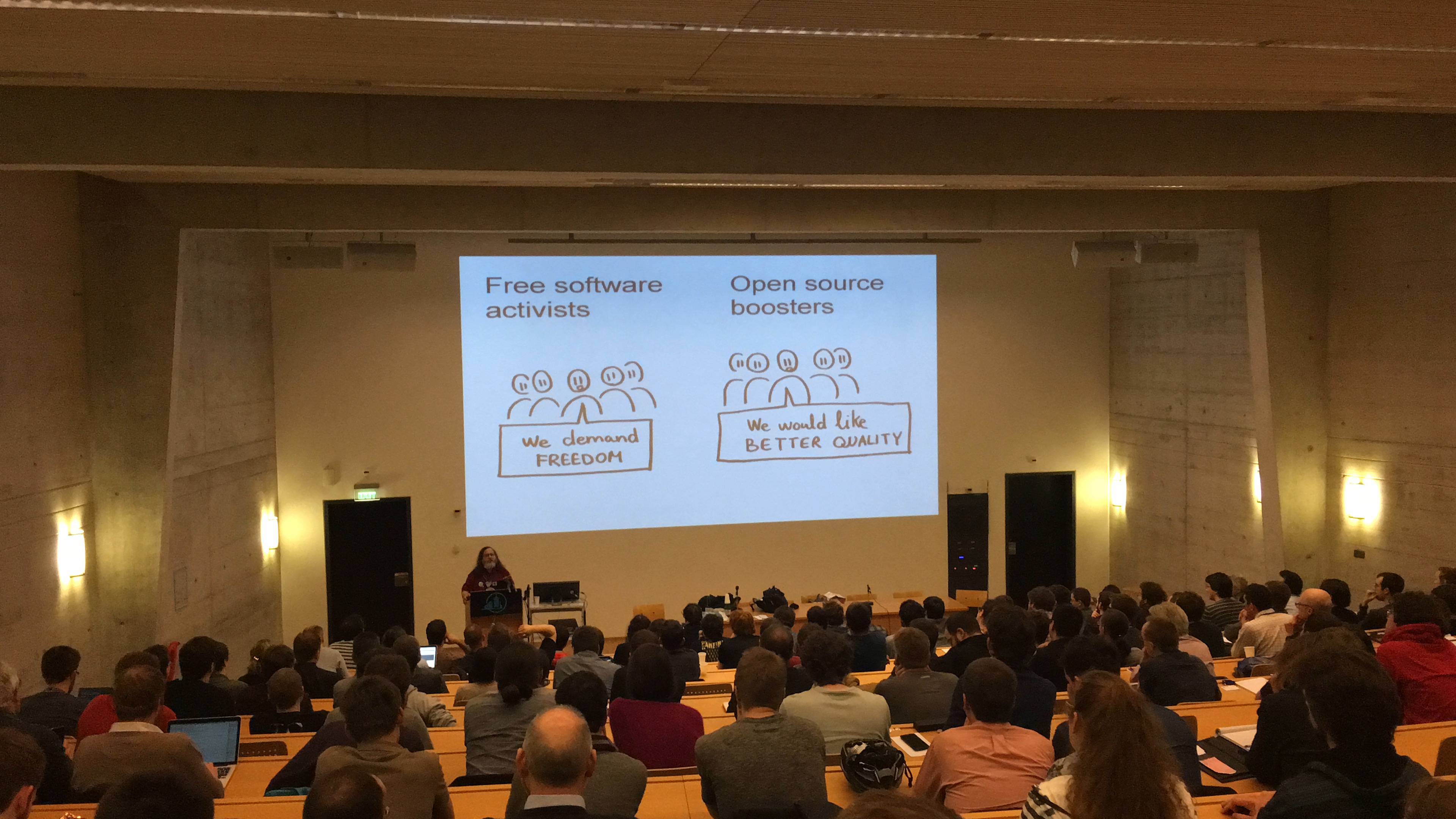Stallman evangelizes Fri Software Days about Free Software